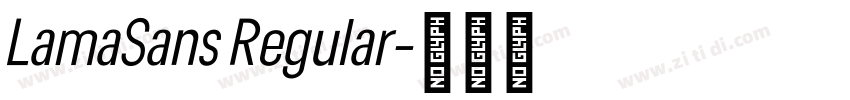 LamaSans Regular字体转换